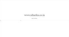 Desktop Screenshot of niharika.co.in